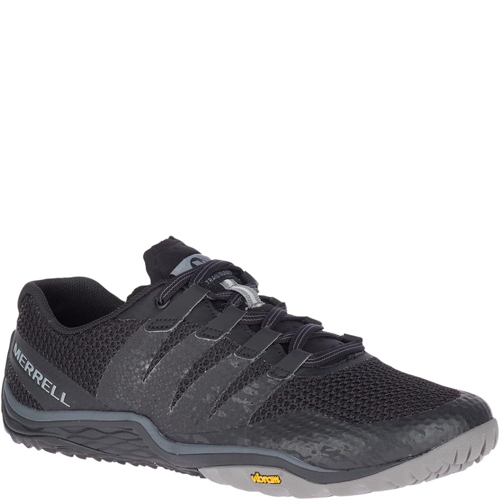 Merrell Women's Trail Glove 5 Sneaker, Black/Black, 6