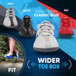 Xero Shoes Men's Speed Force Barefoot Running Shoes, Dawn Gray/Classic Blue, 13