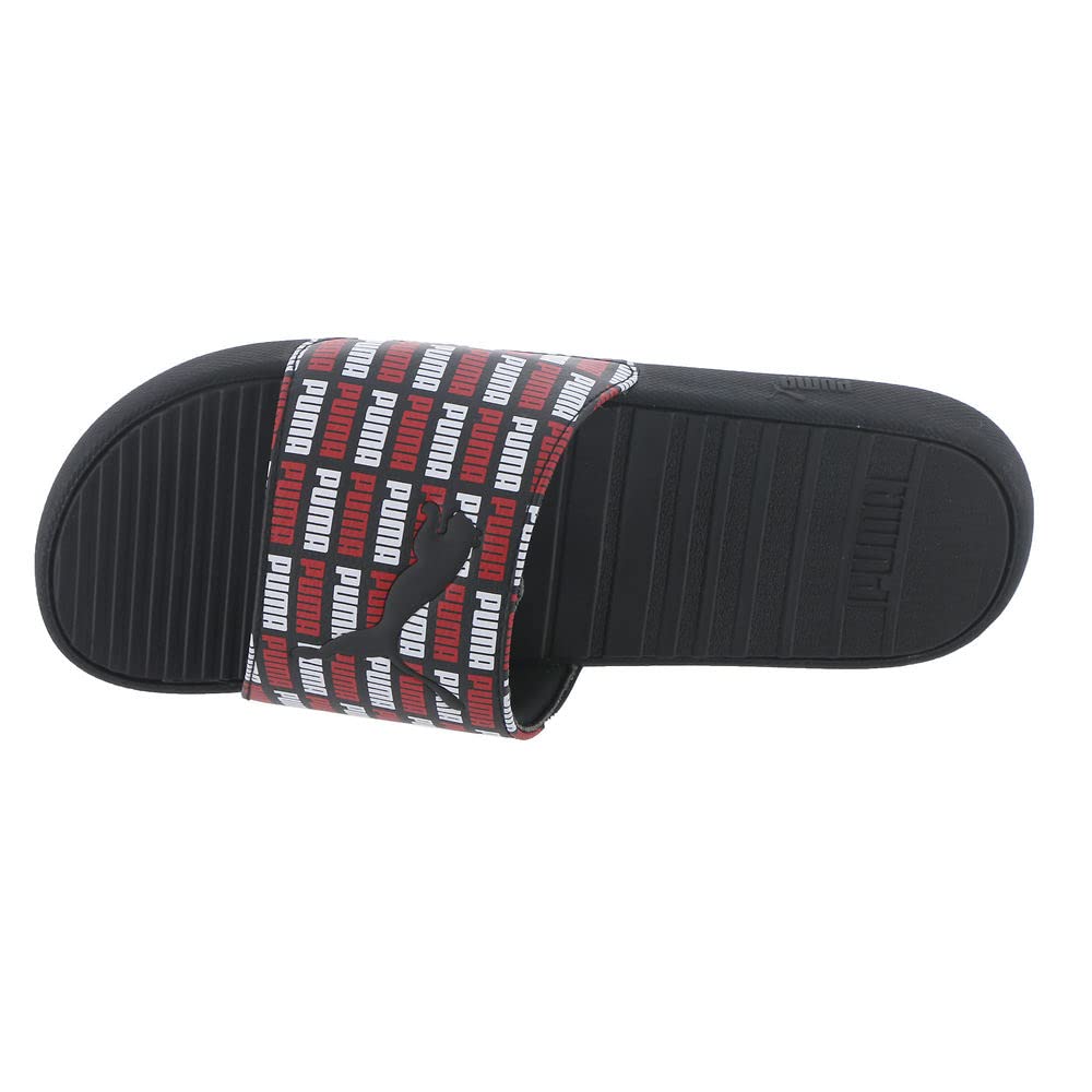 PUMA Cool Cat Echo Slide Mens Sandal 8 DM US BlackWhiteHigh Risk Red