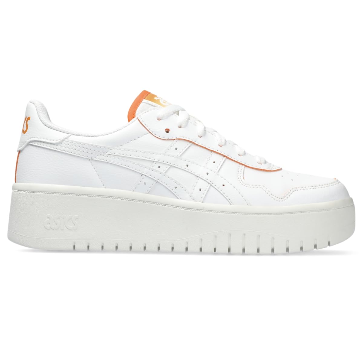 ASICS Women's Japan S PF Sportstyle Sneaker, 7.5, White/Orange Lily