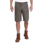Carhartt mens Rugged Flex Relaxed Fit Canvas Work Cargo Shorts, Dark Khaki, 36 US