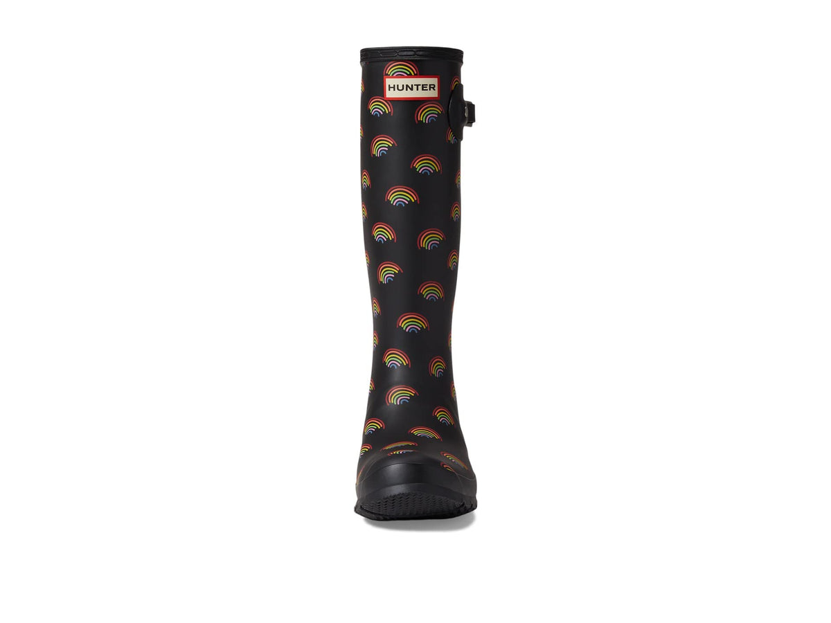 Hunter Girl's Original Boot (Little Kid/Big Kid) Mini Rainbow Print 3 Little Kid M