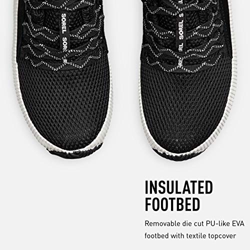 Sorel Women's Out N About Plus Sneaker - Casual, Light Rain - Waterproof - Black - Size 9.5