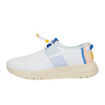 HEYDUDE Sirocco | Womens Shoes | Womens Lace Up Loafers | Comfortable & Light-Weight White/Multi