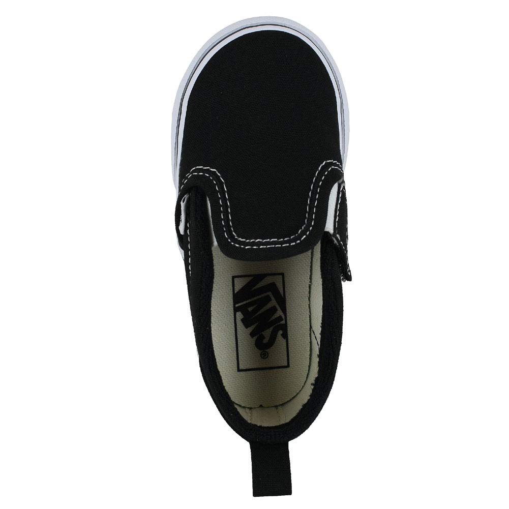 Vans Toddler T Slip ON V Black White Size 8