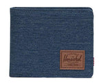 Herschel Supply Co. Roy Coin RFID Indigo Denim Crosshatch/Saddle Brown One Size