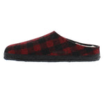 Birkenstock Women's Zermatt Shearling Flats 7-7.5 Women/5-5.5 Men Plaid Red