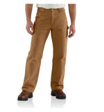 Carhartt Men's Loose Fit Washed Duck Flannel-Lined Utility Work Pant 34W x 34L Carhartt Brown