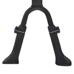 Ventura Double Leg Kickstand, Center-Mounted, Aluminum, Adjustable Without Tools for 24"-28" Bicycle, Black