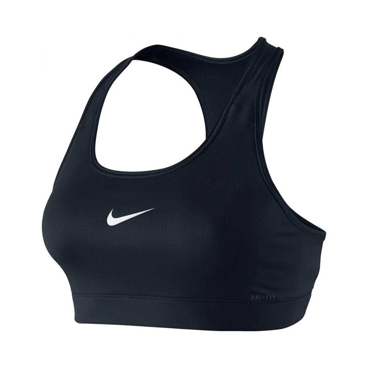Nike Women's Victory Compression Sports Bra, Black/White, Medium