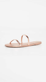 TKEES Women's Gemma Sandals, Beach Pearl, Pink, Metallic, 7 Medium US