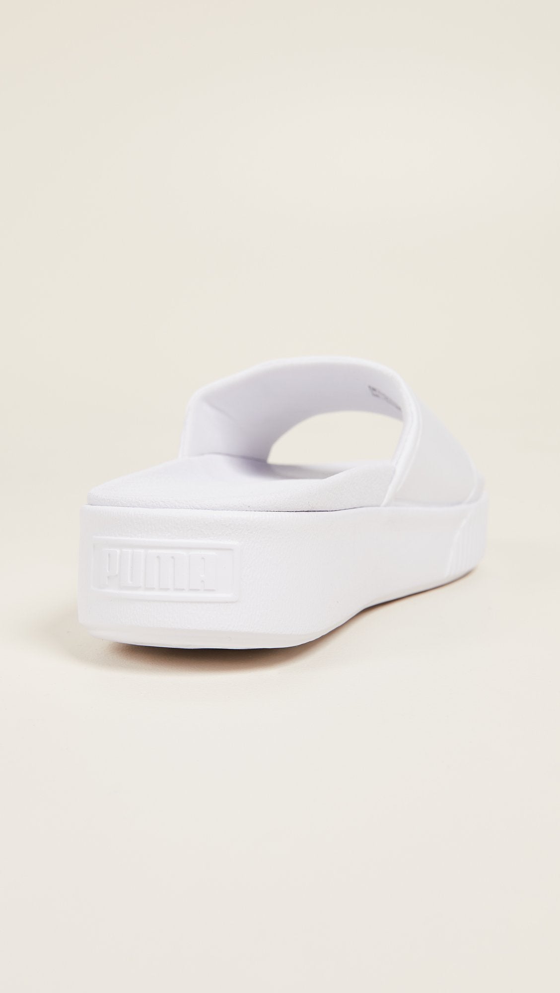 PUMA Women's Platform Bold Slides, Puma White/Puma White, 7.5 M US