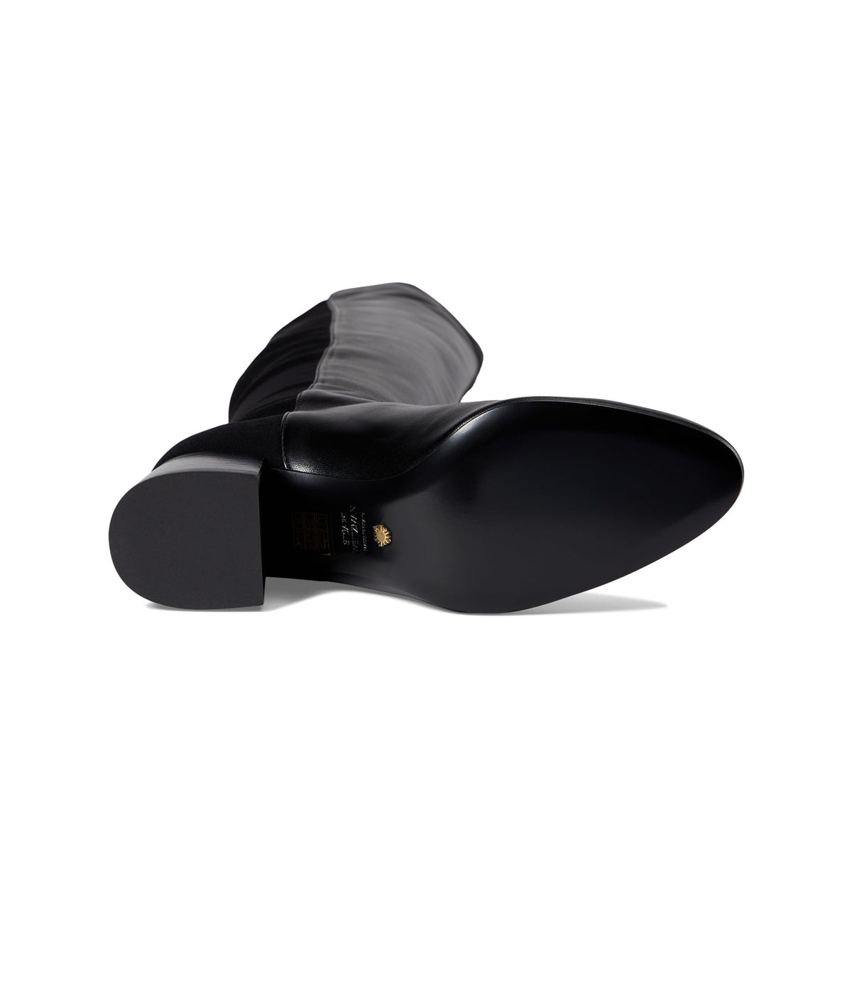 Stuart Weitzman 5050 Flareblock Boot Black 8.5 B