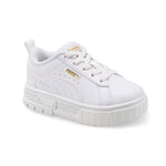PUMA Mayze LTH AC (Toddler) Puma White/Puma Team Gold 9 Toddler M