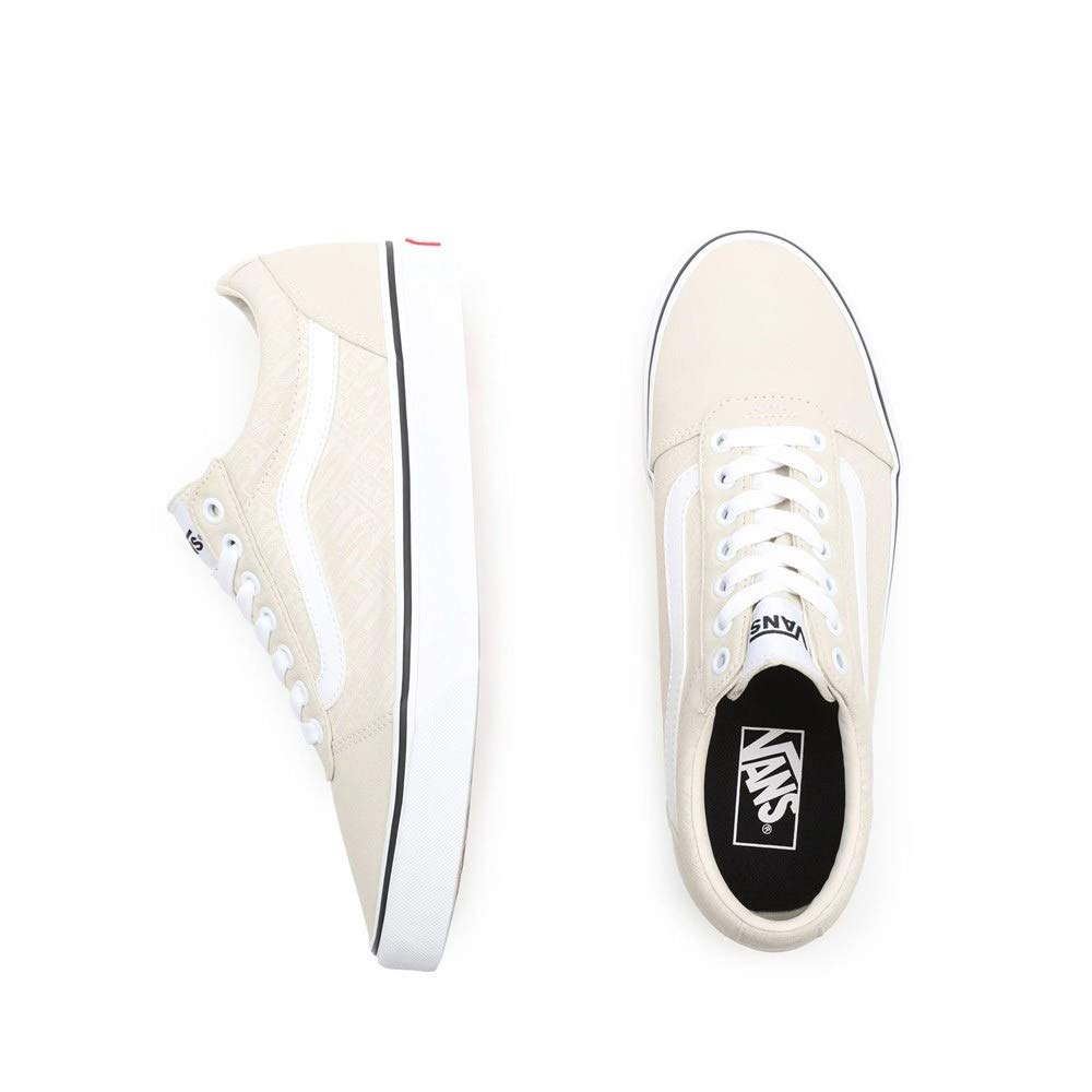 Vans Men's Ward Canvas Sneaker, OTW Logo Turtledove White, 11