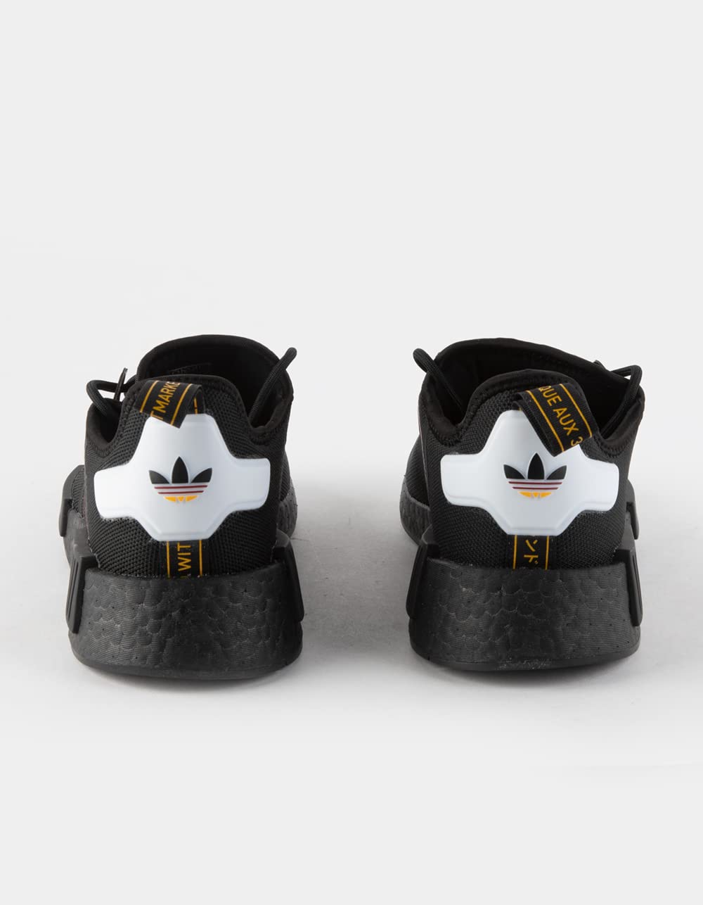 adidas Originals NMD-R1 Men’s Sneakers – Lace-up Closure – Padded Tongue and Collar – Textile Upper Black/White/Team Power Red 6 D - Medium