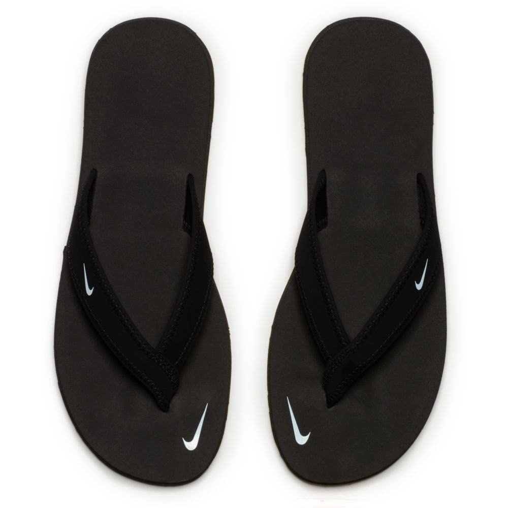 Nike Women's Celso Thong Sandal, Black/White, 12