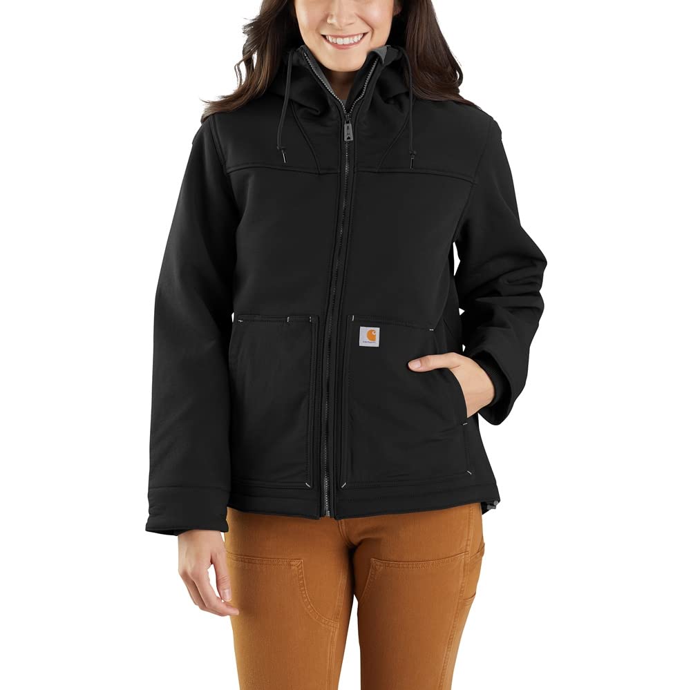 Carhartt Women's Super Dux Relaxed Fit Sherpa-Lined Jacket, Black, Medium