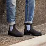 Blundstone Suede Chelsea Boot Steel Grey/Pale Denim AU 5.5 (US Women's 8.5) Medium