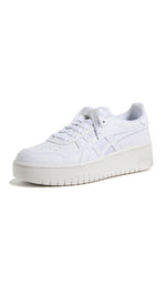 ASICS Women's Japan S PF Sportstyle, 7.5, White/Lilac HINT