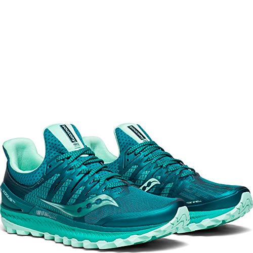 Saucony Women's Xodus ISO 3 Sneaker, green/aqua, 10.5 M US