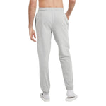 Champion Men's Everyday Fitted Ankle Cotton Pants, 31.5" Inseam, Cotton Knit Pants Left Hip "C" Logo, Cotton Warm-Up Pants