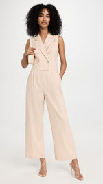 PAIGE Women's Arcana Jumpsuit, Ecru, Off White, 6