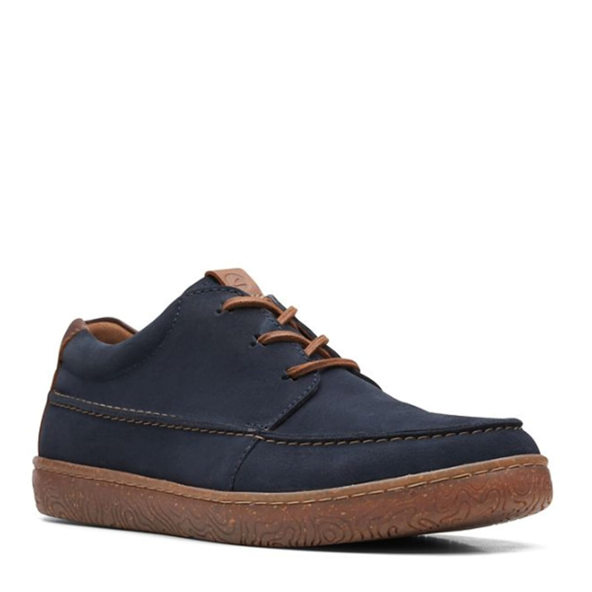 Clarks Men's Hodson Moc Oxford, Navy Suede, 9