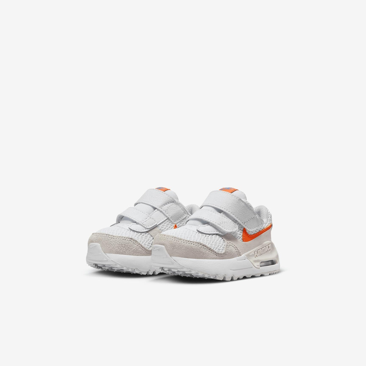 Nike Air Max SYSTM Baby/Toddler Shoes (DQ0286-114, White/Phantom/Photon Dust/Total Orange) Size 7