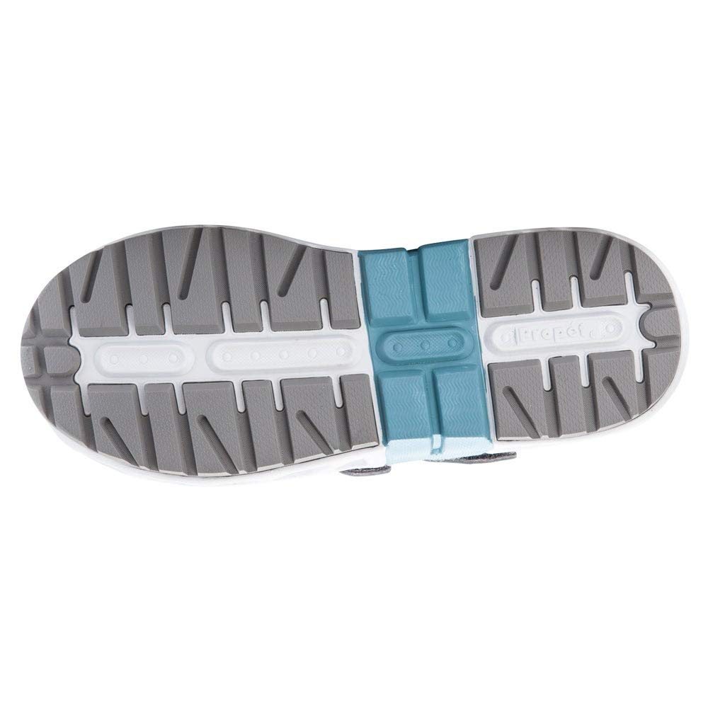 Propet Women's Matilda Strap Sneaker, Grey/Blue, 07 2E US