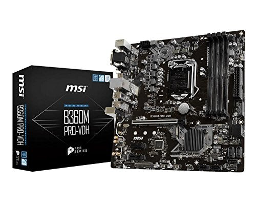 MSI MB Intel 1151 B360M PRO-VDH CL M-ATX, 4xD4 2666 SATA3 USB3, 7B24-003R (CL M-ATX, 4xD4 2666 SATA3 USB3)