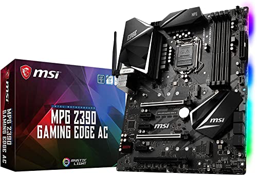 MSI MPG Z390 Gaming Edge AC LGA1151 (Intel 8th and 9th Gen) M.2 USB 3.1 Gen 2 DDR4 HDMI DP Wi-Fi SLI CFX ATX Z390 Gaming Motherboard (Renewed)
