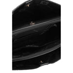 Anne Klein Tile Lion Logo Embossed Triple Compartment Crossbody Black One Size