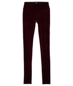 SPANX Girl's Girls Velvet Leggings (Little Kids/Big Kids) Rich Burgundy (Velvet) LG (10-12 Big Kid)