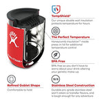 Hydro Flask 10 oz Wine Tumbler - Stainless Steel & Vacuum Insulated - Press-In Lid - Lava