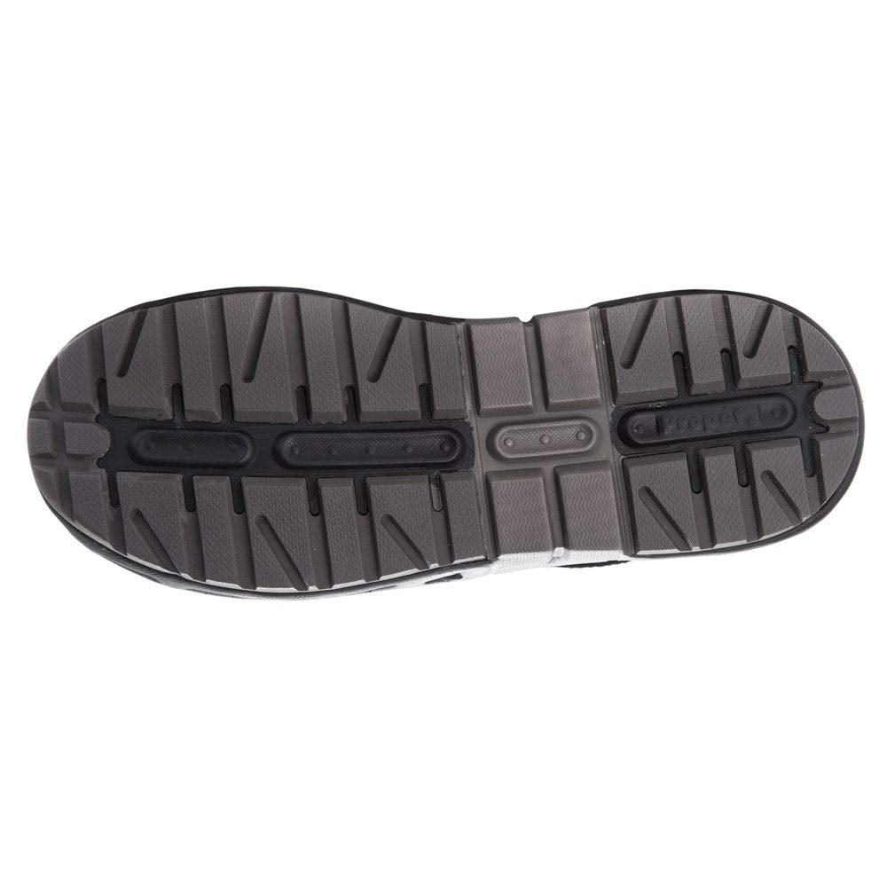 Propet Women's Matilda Strap Sneaker, Black/Grey, 06 B US