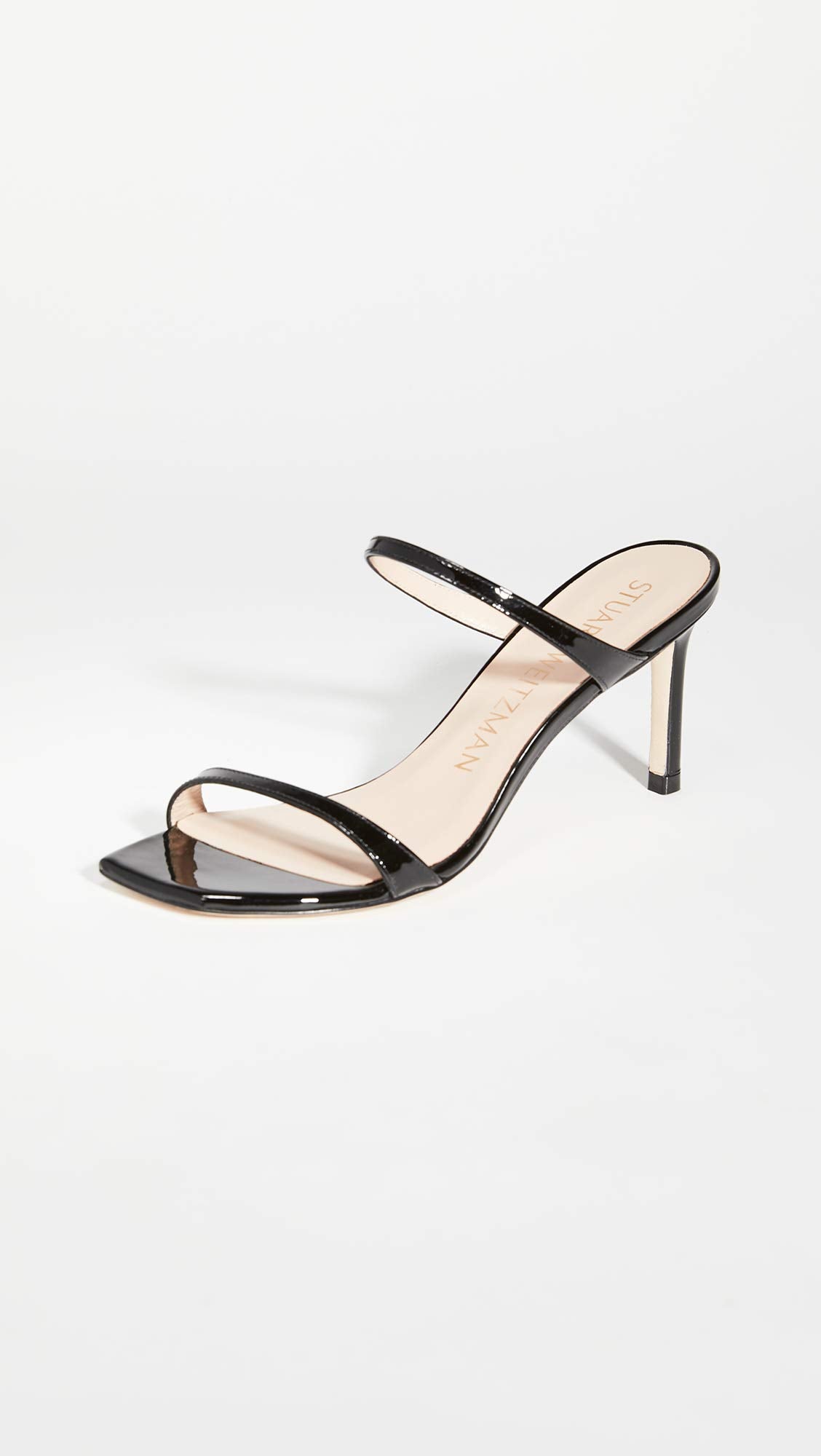 Stuart Weitzman Aleena 75 Black Patent 9.5 M