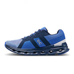On Men's Cloudrunner Sneakers, Shale/Cobalt, 8.5 Medium US