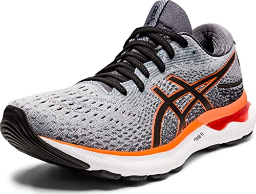 ASICS Gel-Nimbus® 24 Sheet Rock/Shocking Orange 7 EE - Wide