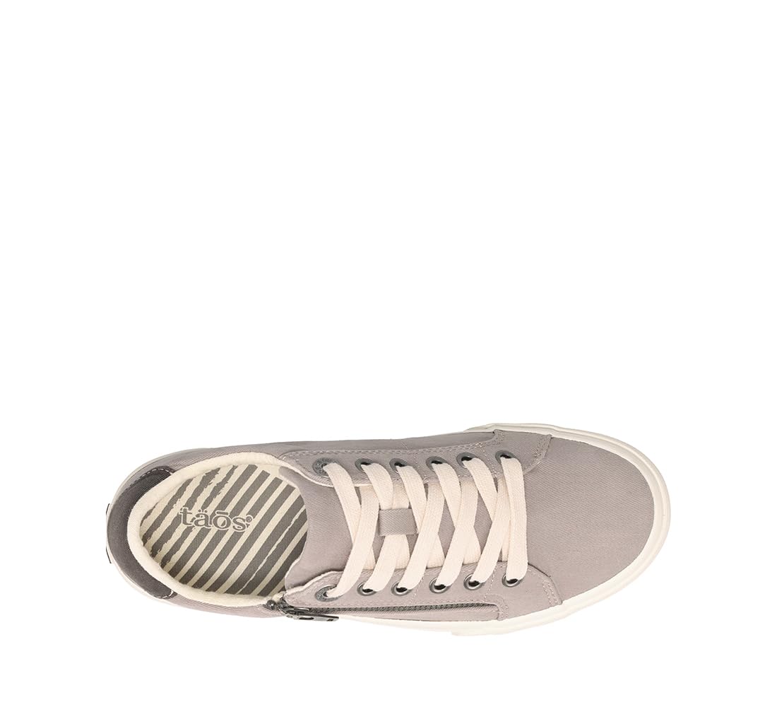 Taos Footwear Women's Shooting Star Sneaker 10.5 Grey/Graphite Distressed