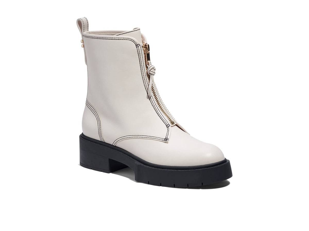 Coach Liza Leather Bootie Chalk 5 B (M)