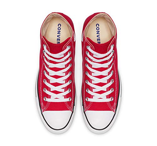 Chuck Taylor All Star Canvas High Top, Red, 3.5