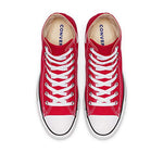 Chuck Taylor All Star Canvas High Top, Red, 3.5