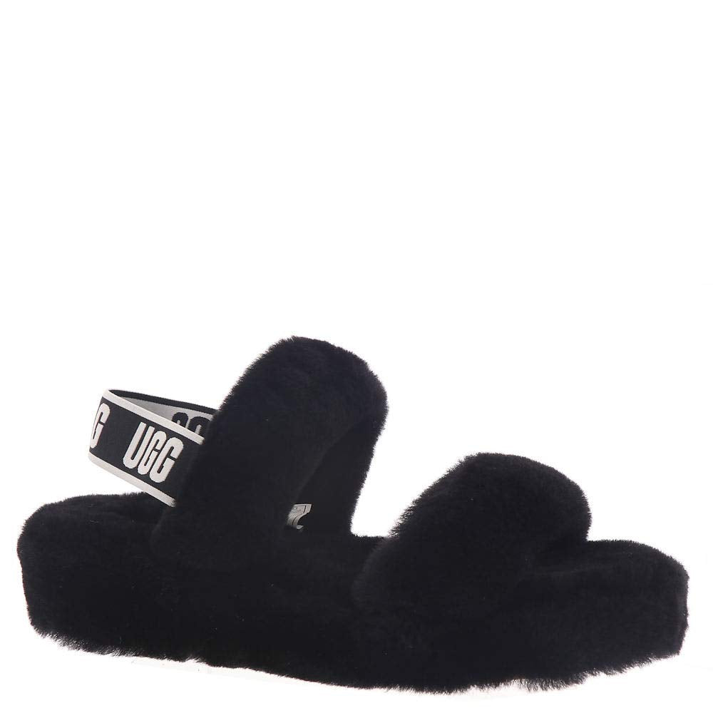 UGG Women's Oh Yeah Slipper 6 Black