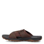 Rockport Men's Trail Technique Velcro Slide Sandal, Brown, 7 Wide