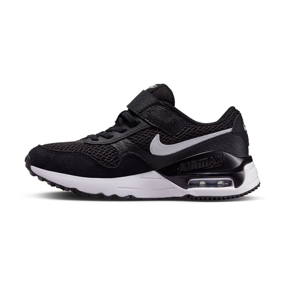 Nike Air Max SYSTM Little Kids' Shoes (DQ0285-001, Black/White-Wolf Grey) Size 13