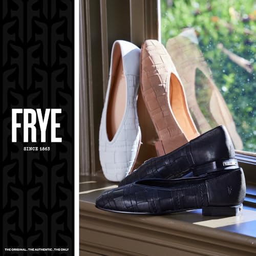 Frye Women's Claire Flat, White - 6.5M