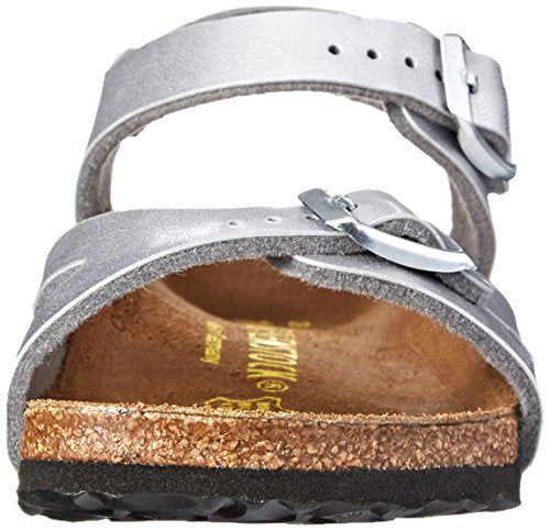 Birkenstock Rio Sandal (Toddler/Little Kid/Big Kid),Silver,28 EU (10-10.5 N US Little Kid)