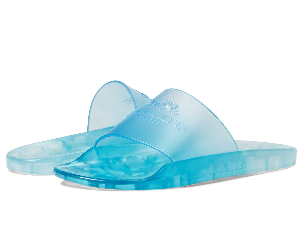 Coach Women's Ulyssa Pool Slides Blue 7 B - Medium