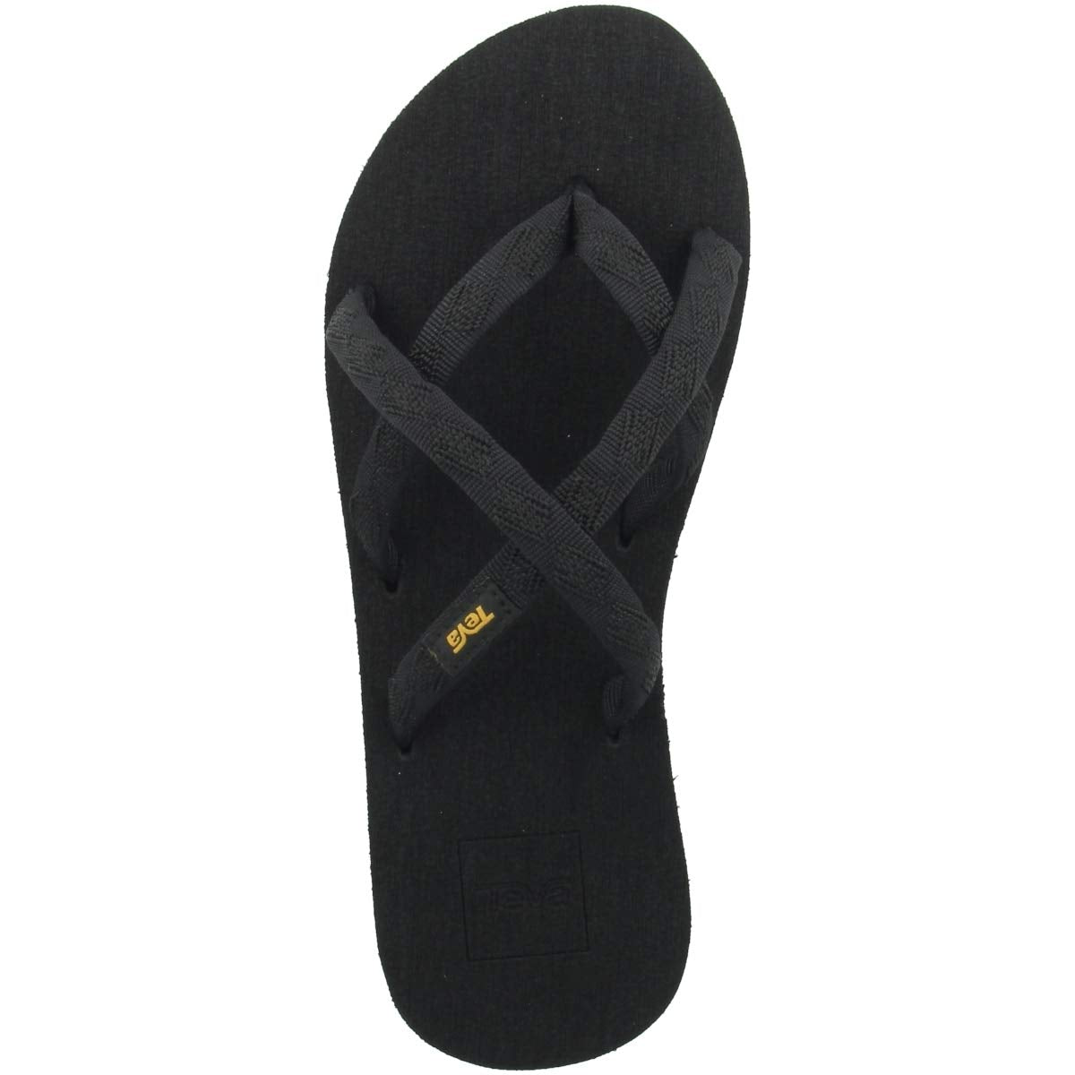 Teva womens Olowahu Sandal, Black on Black, 9 US